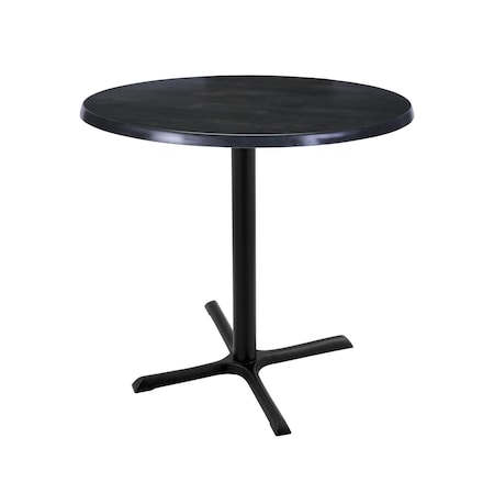 Holland Bar Stool Co 36" Tall In/Outdoor All-Season Table, 30" dia. Black Steel Top OD211-3036BWOD30RBlkStl